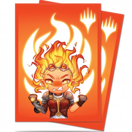 100 Bustine Protettive Standard - Ultra Pro - MTG - Chibi Collection - Chandra Maximum Power