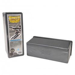 4 Compartment Box Card Box - Dragon Shield - Silver