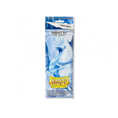 100 Bustine Protettive Standard Perfect Fit Sealable - Dragon Shield - Trasparente
