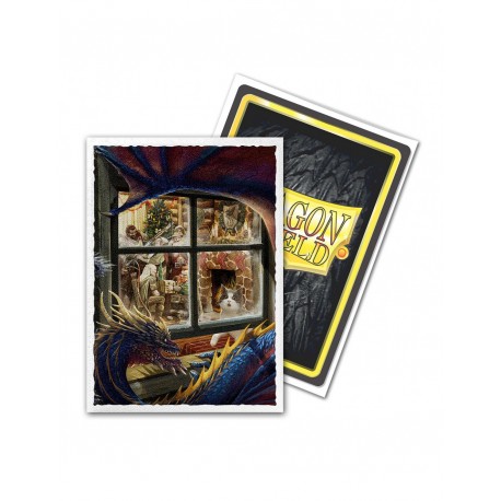 100 Sleeves Standard - Dragon Shield - Christmas Dragons Art