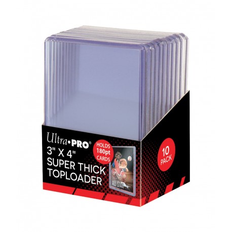 10 Proteggi Carta Rigido - Super Thick 180PT Toploader - Ultra Pro