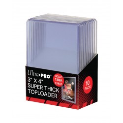 10 Proteggi Carta Rigido - Super Thick 130PT Toploader - Ultra Pro