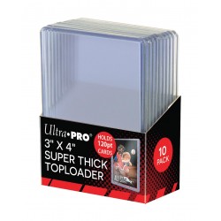 10 Proteggi Carta Rigido - Super Thick 120PT Toploader - Ultra Pro