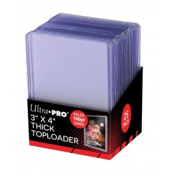 25 Proteggi Carta Rigido - Super Thick 100PT Toploader - Ultra Pro