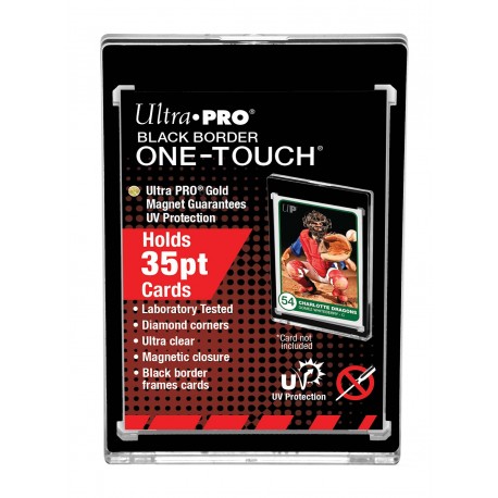 1 One-Touch 35PT Magnetic Holder - Ultra Pro - Clear Black Border