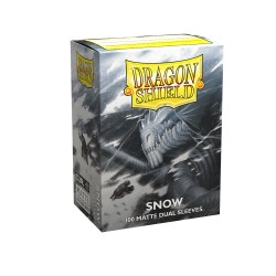 100 Bustine Protettive Standard Matte Dual - Dragon Shield - Snow