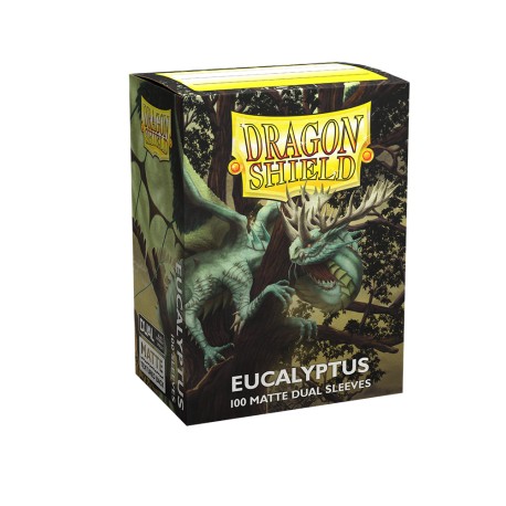 100 Bustine Protettive Standard Matte Dual - Dragon Shield - Eucalyptus
