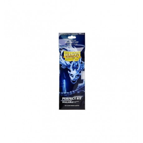 100 Sleeves Small Perfect Fit Sealable - Dragon Shield - Clear