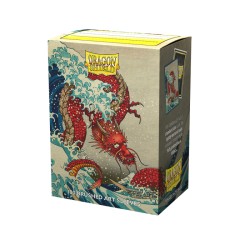 100 Sleeves Standard - Dragon Shield - Great Wave Brushed Art