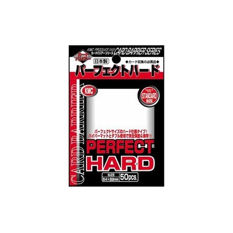 50 Bustine Protettive Standard Perfect Size HARD - KMC - Trasparente