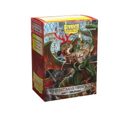 100 Sleeves Standard - Dragon Shield - Christmas Dragon 2020 Brushed Art