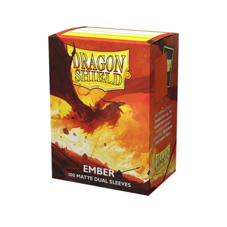 100 Sleeves Standard Matte Dual - Dragon Shield - Ember