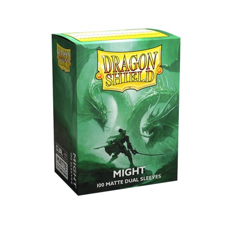 100 Sleeves Standard Matte Dual - Dragon Shield - Might