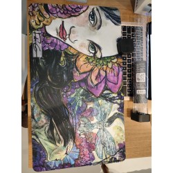 Tappetino - Magic The Gathering - Rebecca Guay - Bitterblossom Extended Story Art - Signed By Artist in Black