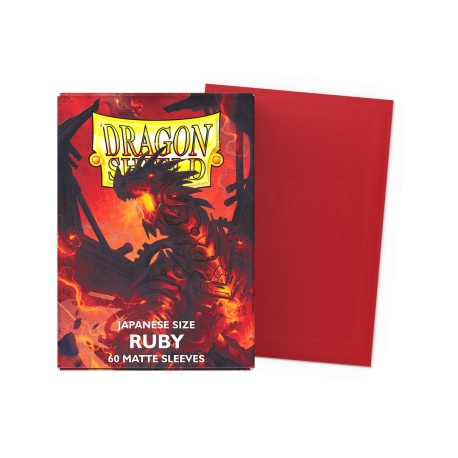 60 Bustine Protettive Small Matte - Dragon Shield - Ruby