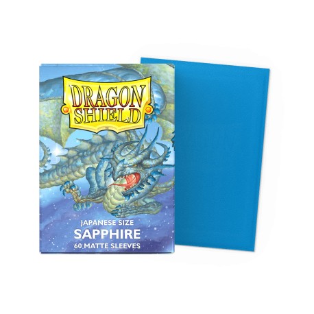60 Sleeves Small Matte - Dragon Shield - Sapphire