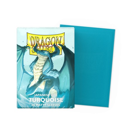 60 Bustine Protettive Small Matte - Dragon Shield - Turquoise