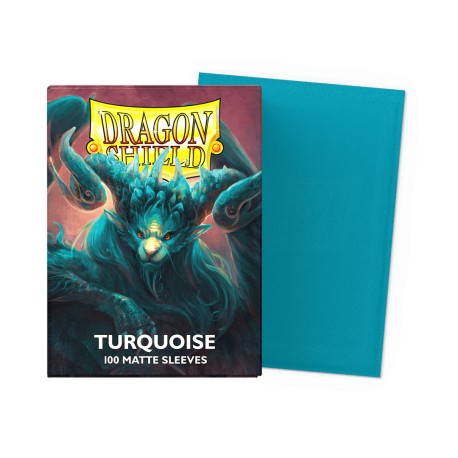 100 Sleeves Standard Matte - Dragon Shield - Turquoise