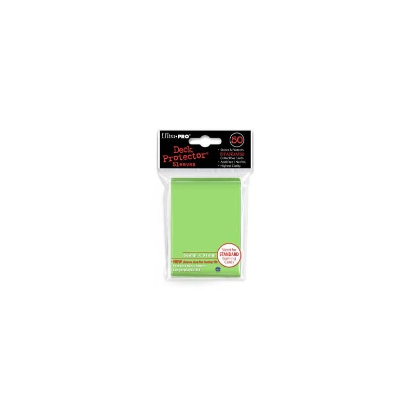 50 card sleeve protege carte VERT lime green Ultra-Pro Pokemon Yu-Gi-Oh standard