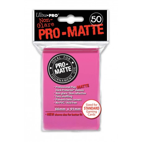 50 Sleeves Pro-Matte - Ultra Pro - Bright Pink