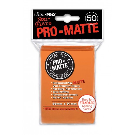 50 Sleeves Standard Pro-Matte - Ultra Pro - Orange