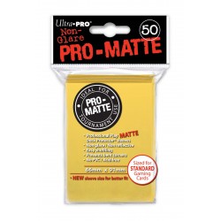 50 Bustine Protettive Standard Pro Matte - Ultra Pro - Giallo