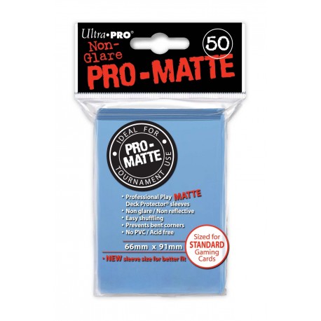 50 Sleeves Standard Pro-Matte - Ultra Pro - Light Blue