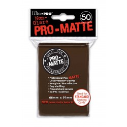 50 Bustine Protettive Standard Pro Matte - Ultra Pro - Marrone