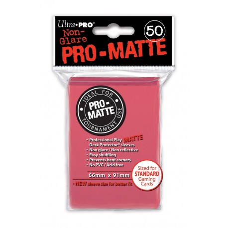 50 Sleeves Standard Pro-Matte - Ultra Pro - Fuchsia