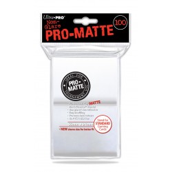 100 Bustine Protettive Standard Pro Matte - Ultra Pro - Bianco