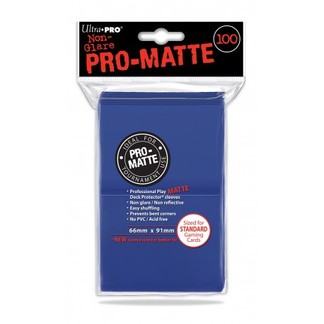 100 Bustine Protettive Standard Pro Matte - Ultra Pro - Blu