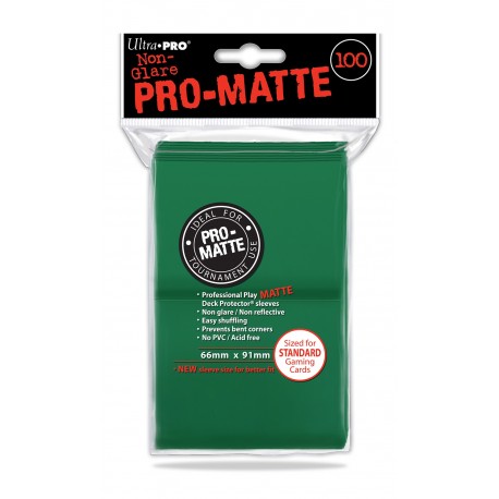 100 Bustine Protettive Standard Pro Matte - Ultra Pro - Verde