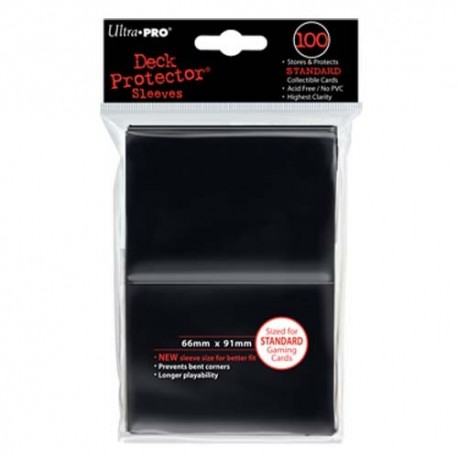 100 Sleeves Standard - Ultra Pro - Black
