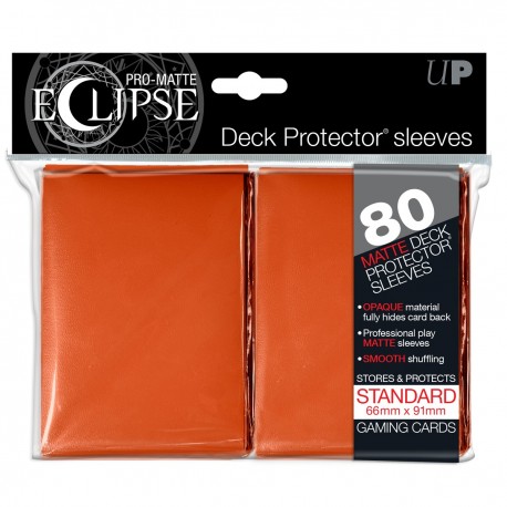 80 Bustine Protettive Standard Pro Matte Eclipse - Ultra Pro - Arancione