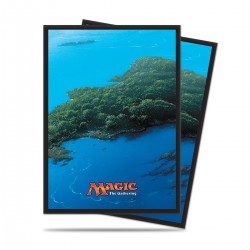 80 Bustine Protettive Standard - Ultra Pro - Magic The Gathering - Mana 5 - Isola