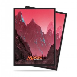 80 Bustine Protettive Standard - Ultra Pro - Magic The Gathering - Mana 5 - Montagna