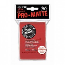 50 Bustine Protettive Pro-Matte - Ultra Pro - Rosso