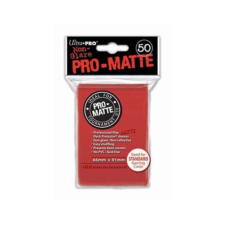 50 Sleeves Pro-Matte - Ultra Pro - Red