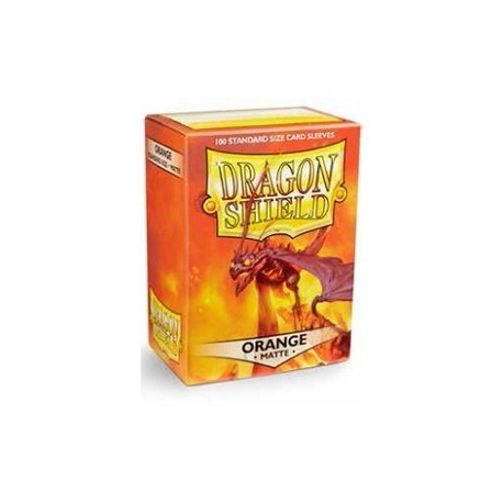 100 Sleeves Standard Matte - Dragon Shield - Orange