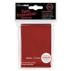 50 Bustine Protettive Standard - Ultra Pro - Rosso