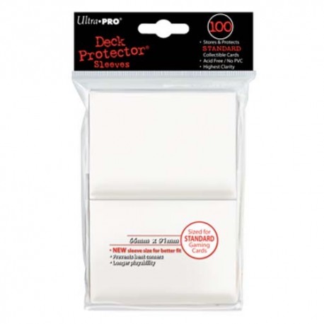 100 Bustine Protettive Standard - Ultra Pro - Bianco