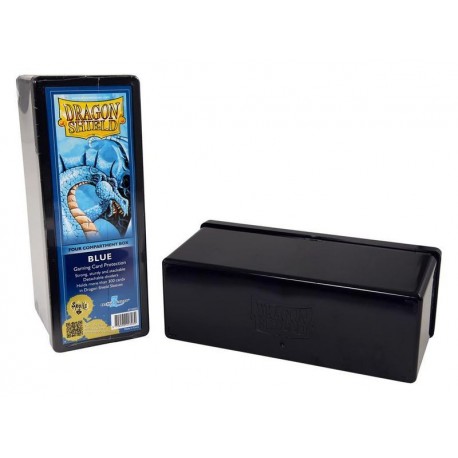 4 Compartment Box Card Box - Dragon Shield - Blue