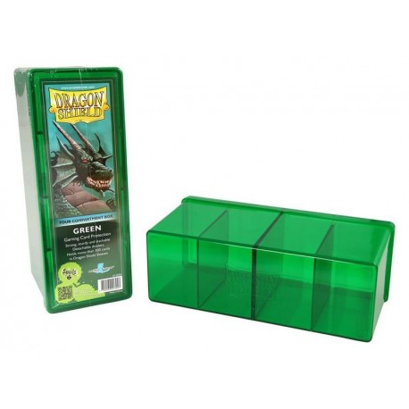 4 Compartment Box Card Box - Dragon Shield - Verde