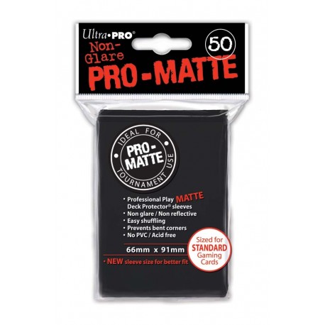 50 Sleeves Pro-Matte - Ultra Pro - Black