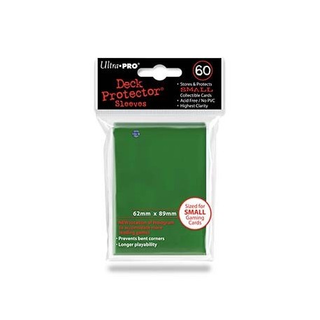 60 Sleeves Small - Ultra Pro - Green
