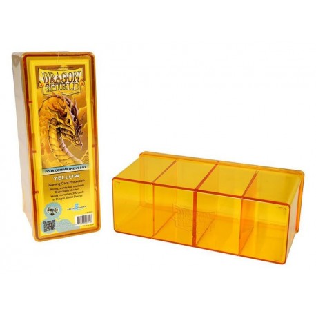 4 Compartment Box Card Box - Dragon Shield - Yellow