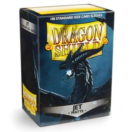 100 Bustine Protettive Standard Matte - Dragon Shield - Jet