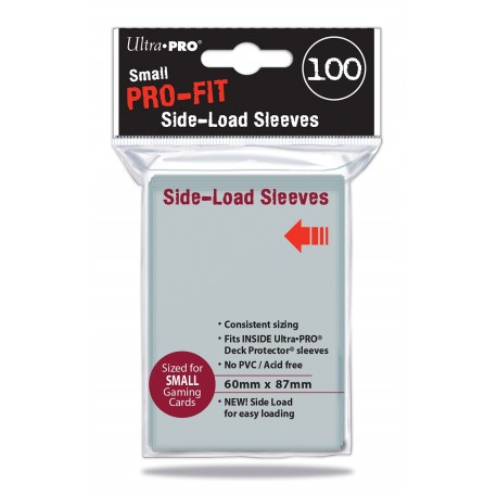 100 Sleeves Small Side Load - Ultra Pro - Clear