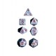 Brick Box of 7 Dices - D4 D6 D8 D10 D12 D20 Spots - Chessex - Speckled - Air Camo