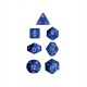 Set di 7 Dadi a D4 D6 D8 D10 D12 D20 Facce - Chessex - Maculato - Water Camo